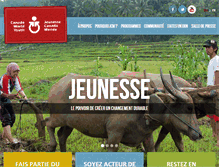 Tablet Screenshot of jeunessecanadamonde.org